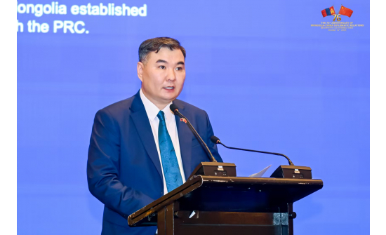 МОНГОЛ УЛС, БНХАУ-ЫН ХООРОНД ДИПЛОМАТ ХАРИЛЦАА ТОГТООСНЫ 76 ЖИЛИЙН ОЙГ ШАНХАЙ ХОТНОО ЁСЛОЛ ТӨГӨЛДӨР ТЭМДЭГЛЭН ӨНГӨРҮҮЛЭВ