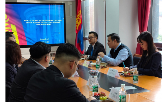 МОНГОЛ УЛСЫН ЗАСГИЙН ГАЗРЫН ХЭРЭГЖҮҮЛЭГЧ АГЕНТЛАГ АШИГТ МАЛТМАЛ, ГАЗРЫН ТОСНЫ ГАЗРЫН ТӨЛӨӨЛӨГЧИД ШАНХАЙ ХОТОД АЖИЛЛАЖ БАЙНА
